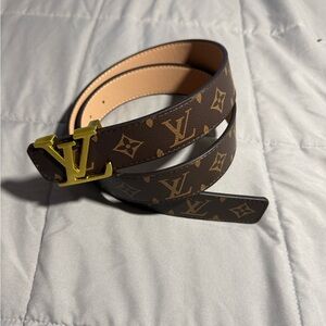 Louis Vuitton Tan Leather Belt